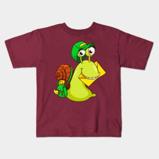 Cute Snail Kids T-Shirt